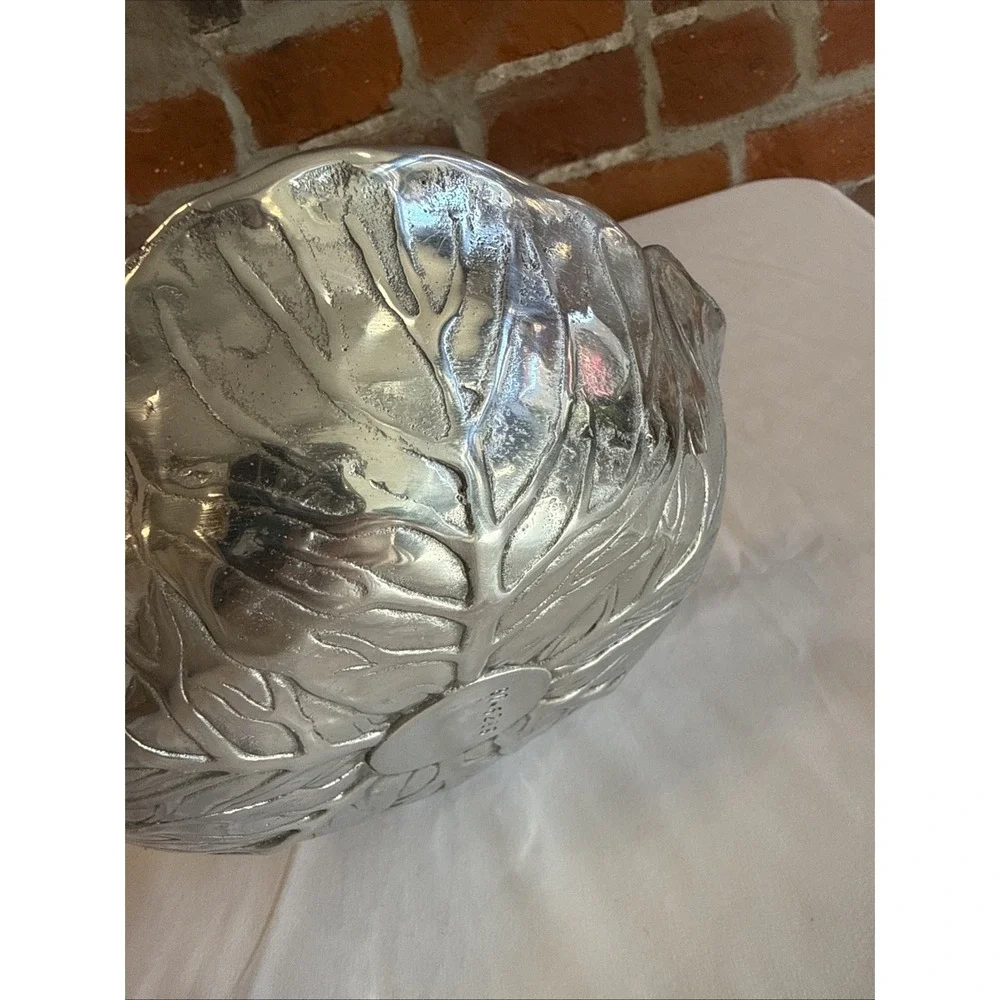 Vintage Cabbage Lettuce Leaf Serving Salad Bowl‎ Dish 80-6288
